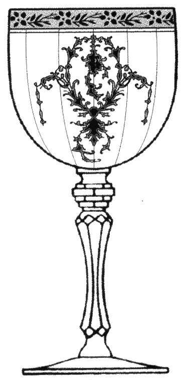 Melrose Mansard Clear (Stem 15074, No Trim) Water Goblet by Tiffin-Franciscan-1