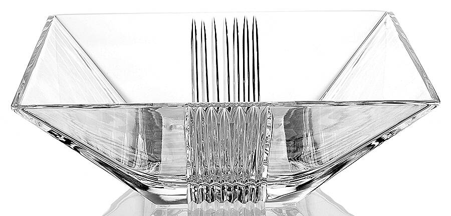 Metropolis 10" Square Bowl by Tiffany-1
