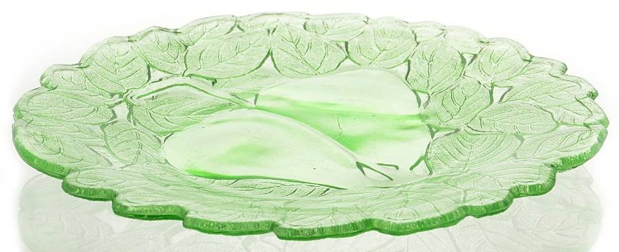 Sweet Pear Green (Emerald) 8" Salad Plate by Tiara-1