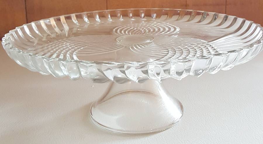 Trillium Clear and (Light Blue) Round Cake Stand by Tiara-1