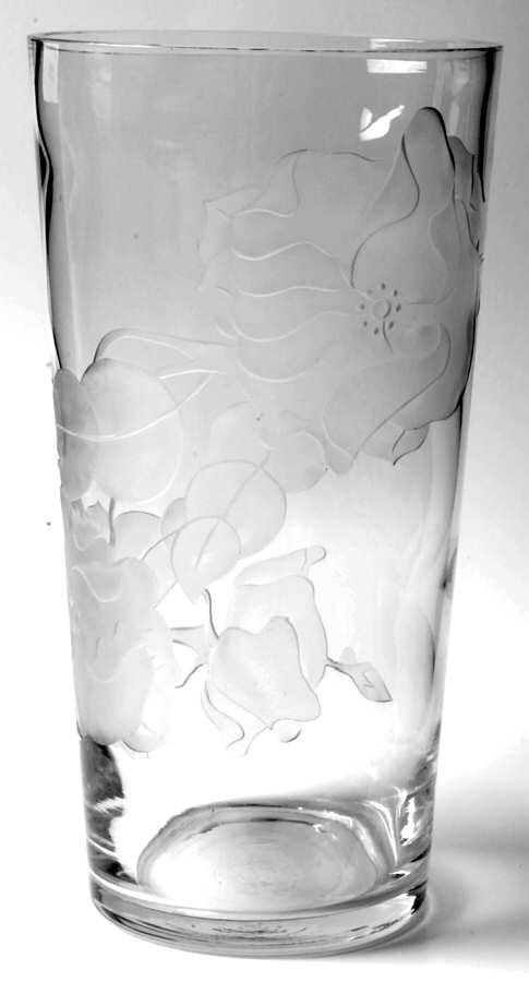Carved Roses Flip Flower Vase by Tiffin-Franciscan-1