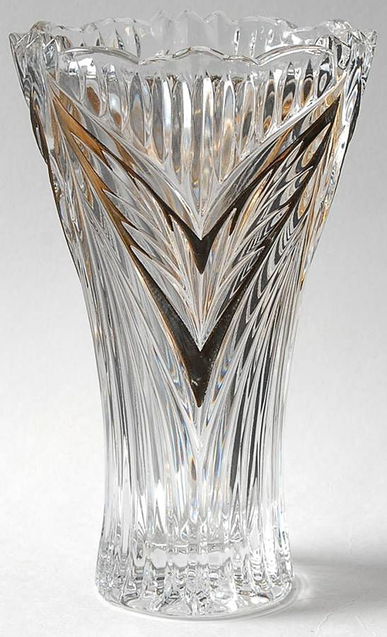 Mercedes Gold 7" Flower Vase by Tiara-1