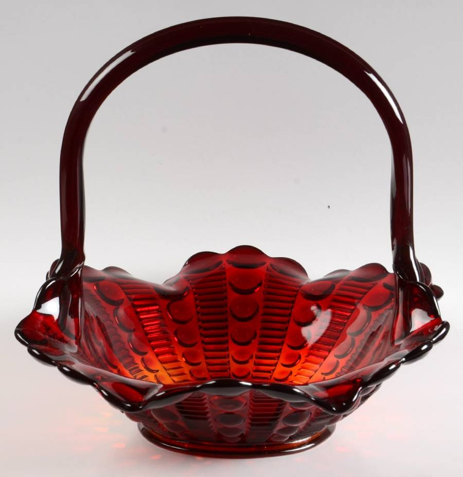 Dewdrop Ruby Large Basket by Tiara-1