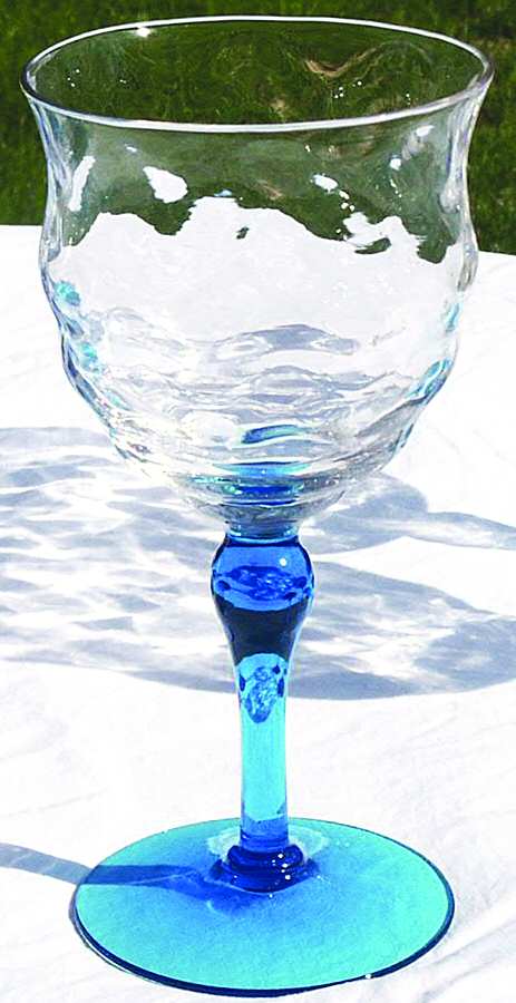 15012 Blue Stem Water Goblet by Tiffin-Franciscan-1