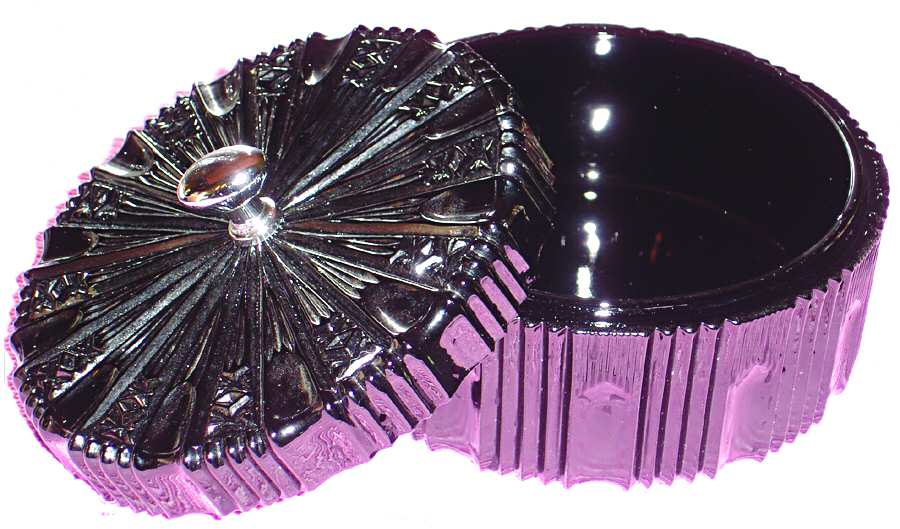 Royal Black Candy Box & Lid by Tiara-1
