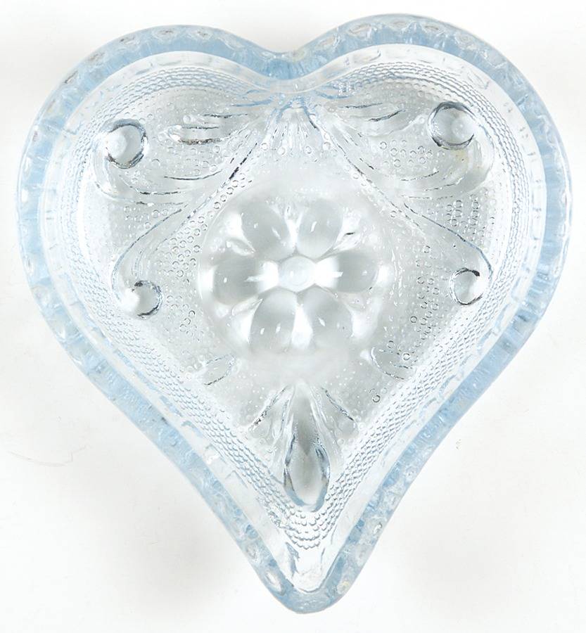 Sandwich Azure Blue Heart Ashtray by Tiara-1