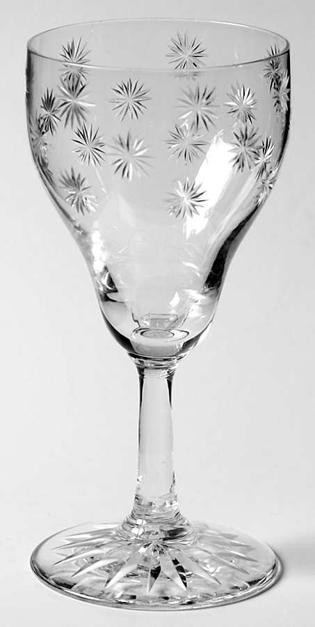 Canadian Star (Cut Foot) Wine Glass by Tiffin-Franciscan-1