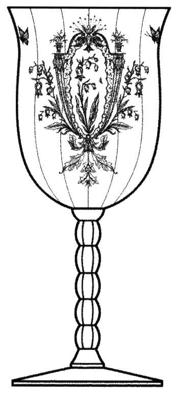 La Fleure Clear (Stem 15063) Water Goblet by Tiffin-Franciscan-1