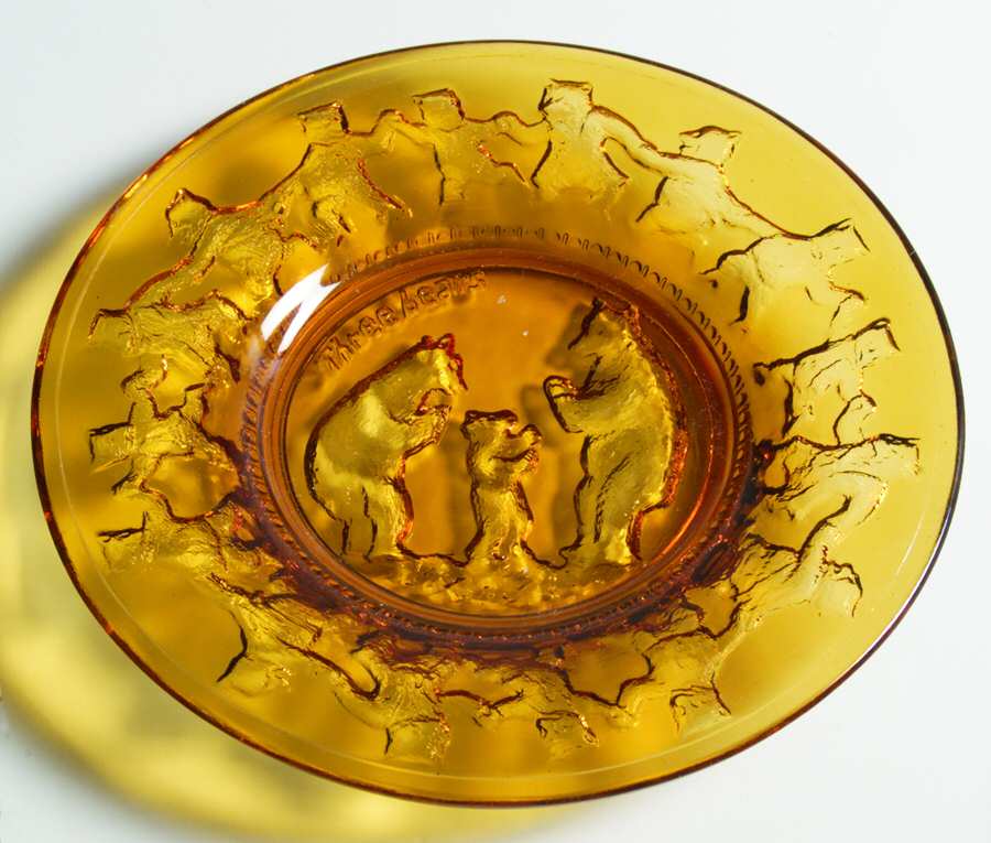 Nursery Rhyme Amber Child's Plate by Tiara-1