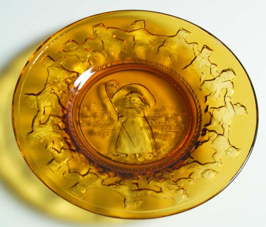 Nursery Rhyme Amber Child's Plate by Tiara-1