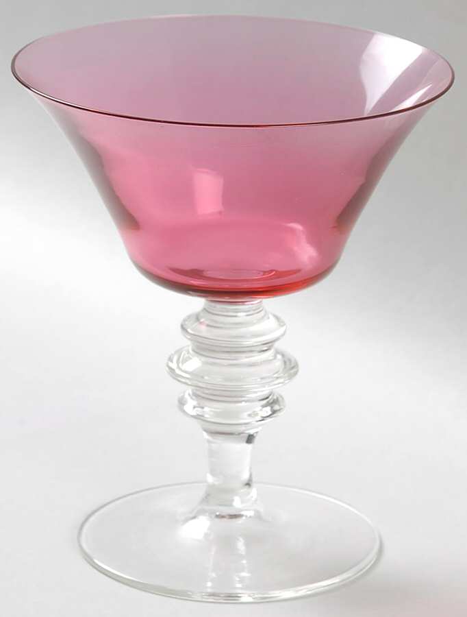 Stuart Pink (Rose) Champagne/Tall Sherbet by Theresienthal-1
