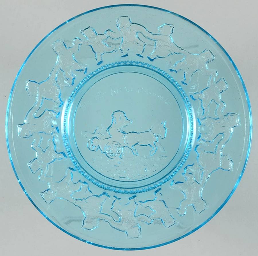 Nursery Rhyme Blue Child's Plate by Tiara-1
