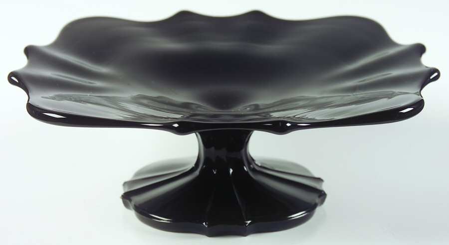 310-Black 6" Mint Comport by Tiffin-Franciscan-1