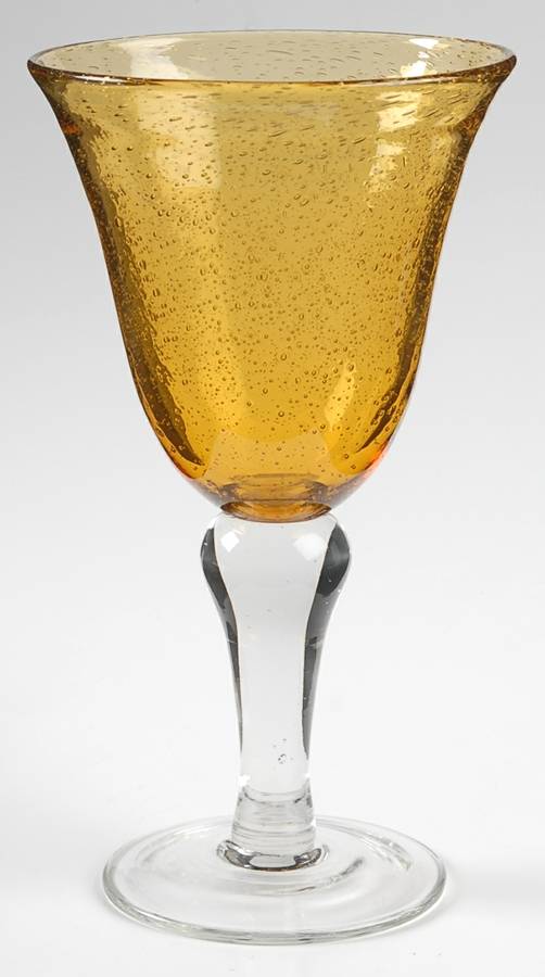 Corsica Amber Water Goblet by Tabletops Unlimited-1