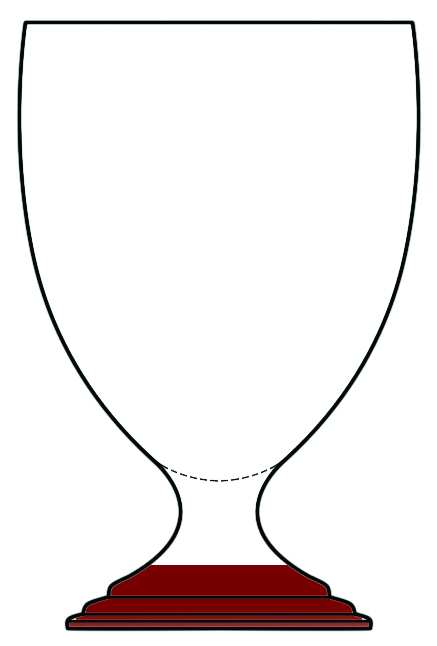 57th Street Maroon Water Goblet by Tiffany-1