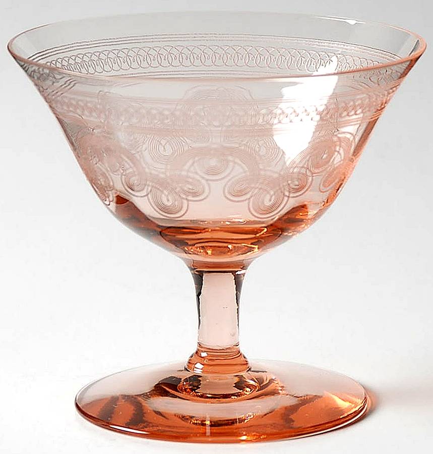 14196-11 Pink Low Sherbet by Tiffin-Franciscan-1