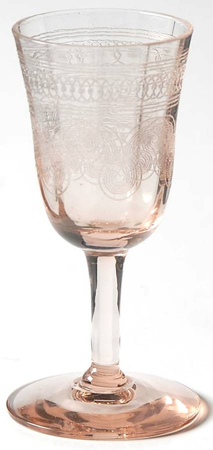 14196-11 Pink Cordial Glass by Tiffin-Franciscan-1