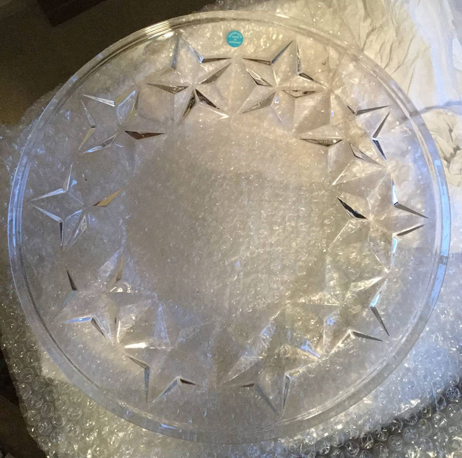 Stars 12" Sandwich Plate by Tiffany-1
