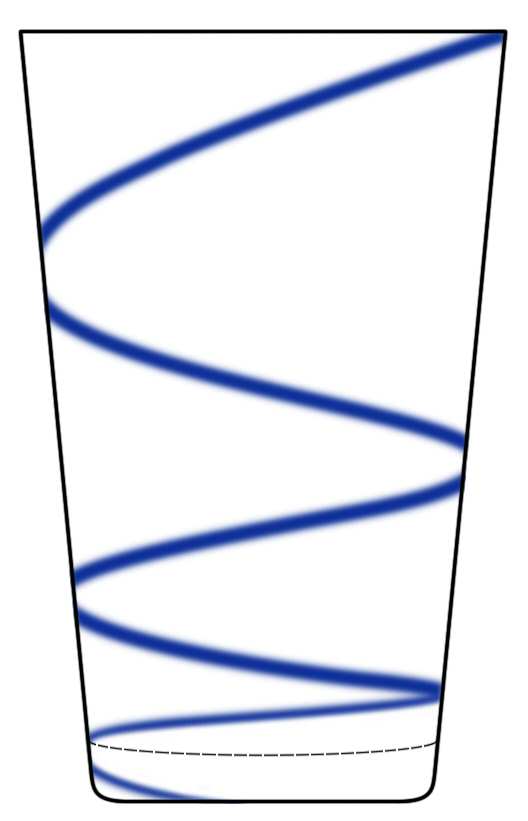 Blue Swirl 18 Oz Flat Tumbler by Tag Ltd-1