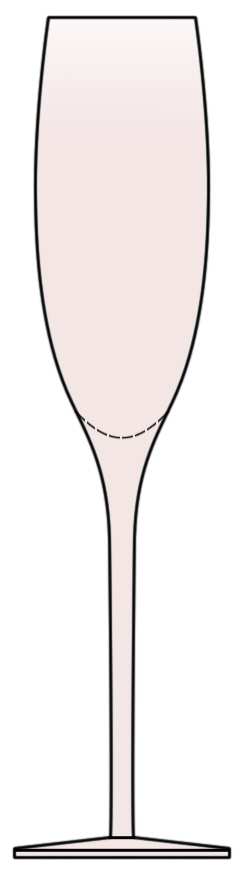 Pink Glass Fluted Champagne by Tag Ltd-1