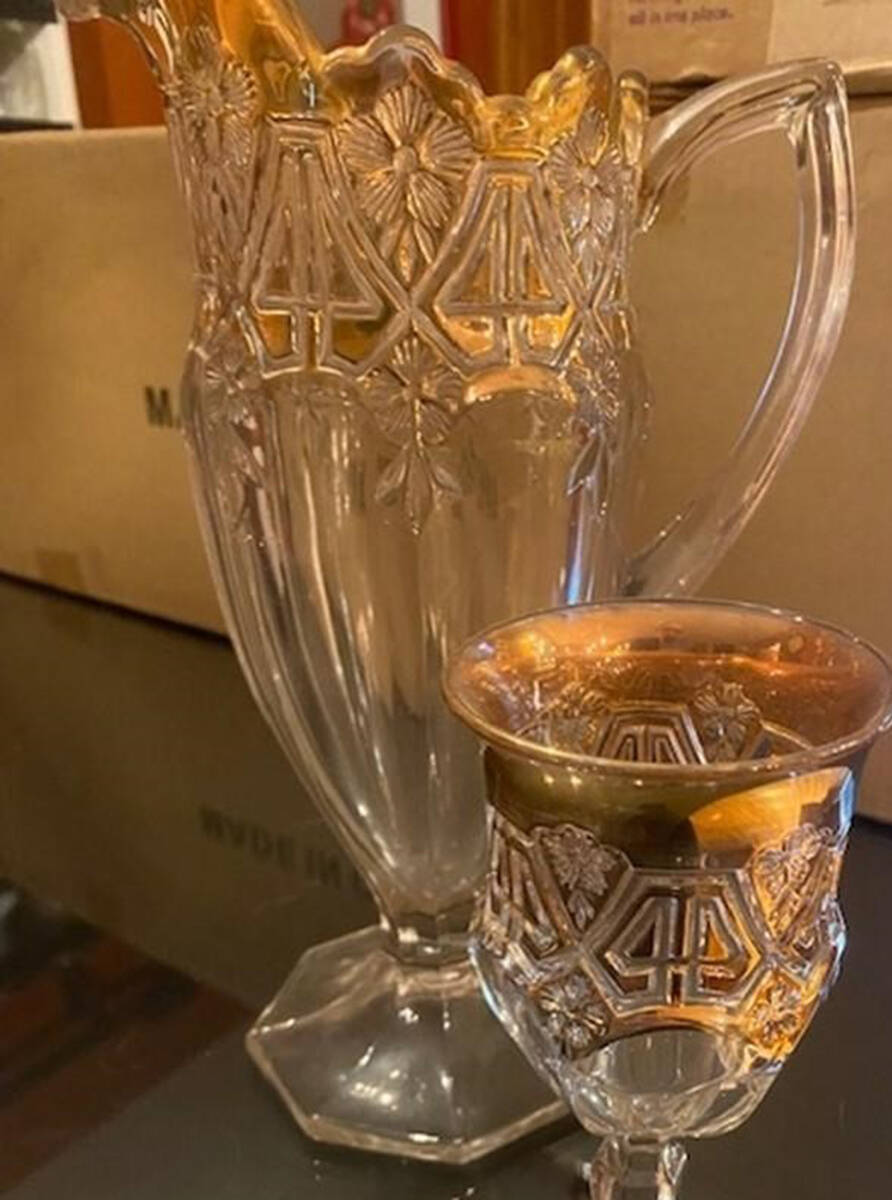 Athenia Gold Pitcher by Tiffin-Franciscan-1