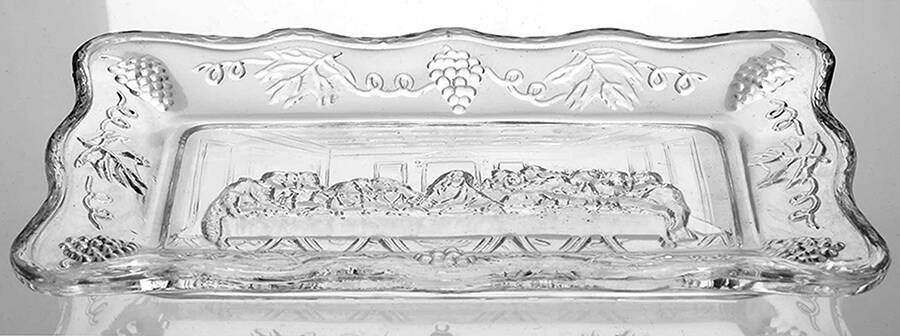 Animals & Figurines Clear Small Lord's Supper Tray by Tiara-1