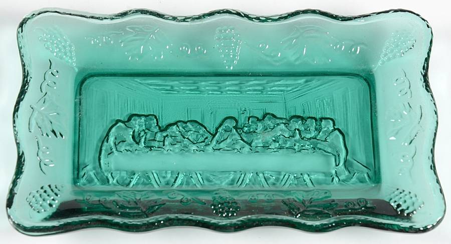 Animals & Figurines Spuce Green Lord's Supper Tray by Tiara-1