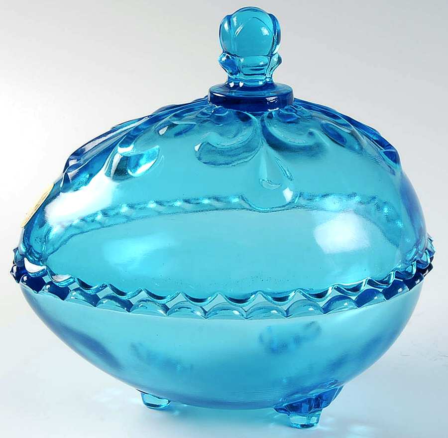Animals & Figurines Egg Shape Candy Dish & Lid by Tiara-1