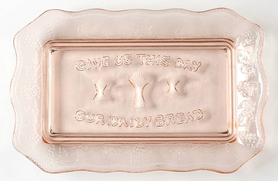 Animals & Figurines Pink Our Daily Bread Tray by Tiara-1