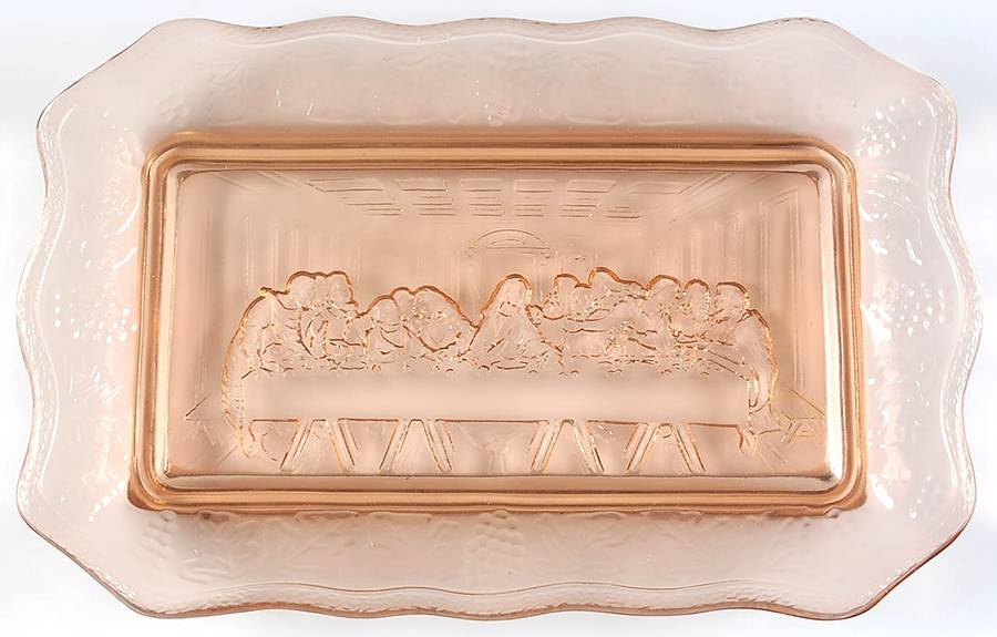 Animals & Figurines Pink Lord's Supper Tray by Tiara-1