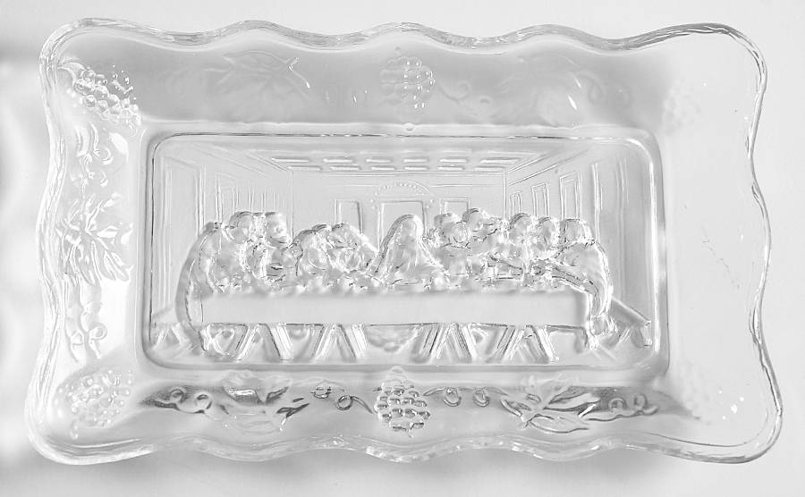 Animals & Figurines Clear Lord's Supper Tray by Tiara-1
