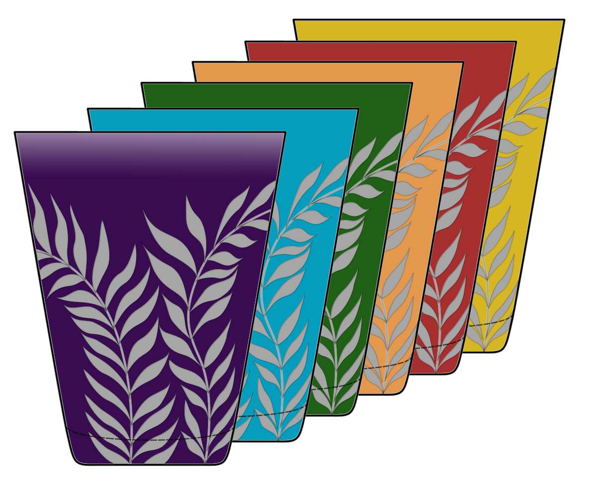 Feuilles Amethyst Flat Tumbler by Theresienthal-1