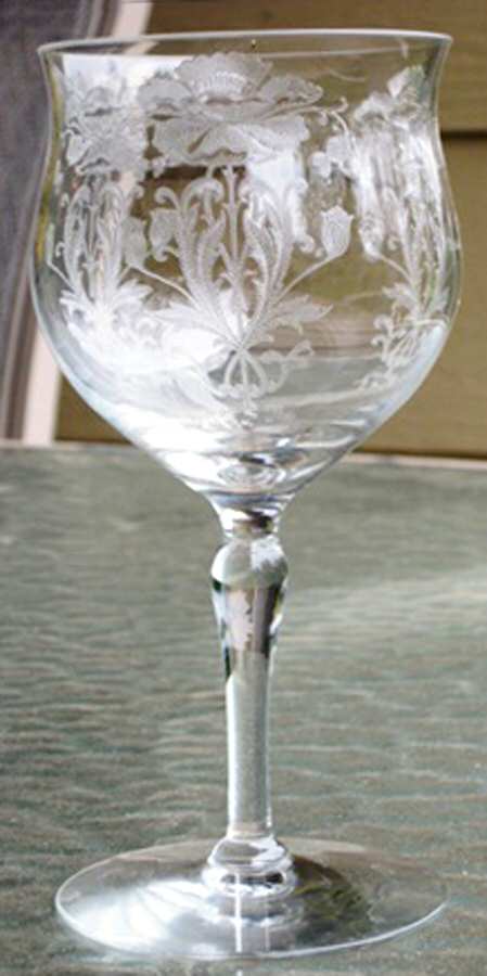 Flanders Clear (Stem 14199) Water Goblet by Tiffin-Franciscan-1