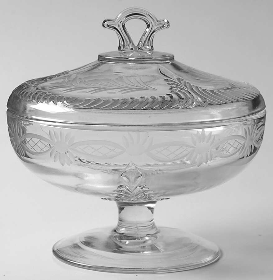 Morocco Footed Candy Dish & Lid by Tiffin-Franciscan-1