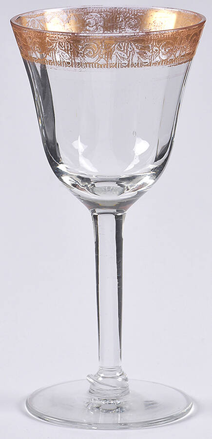 Rambler Rose Clear (Stem 14196, Narrow Optic) Cordial Glass by Tiffin-Franciscan-1