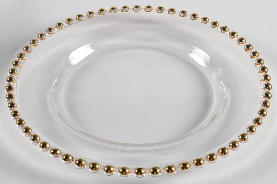 Belmont Gold Salad/Dessert Plate by Ten Strawberry St-1