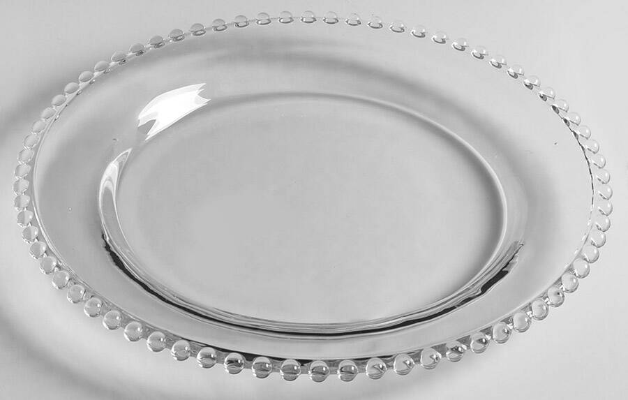 Belmont Clear Dinner Plate by Ten Strawberry St-1
