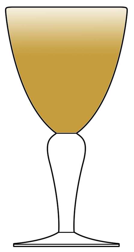 Clear Glass Tapered Amber Water Goblet by Tag Ltd-1