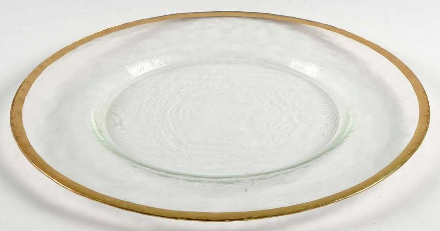 Imperial Gold Rim 13" Round Platter by Tag Ltd-1