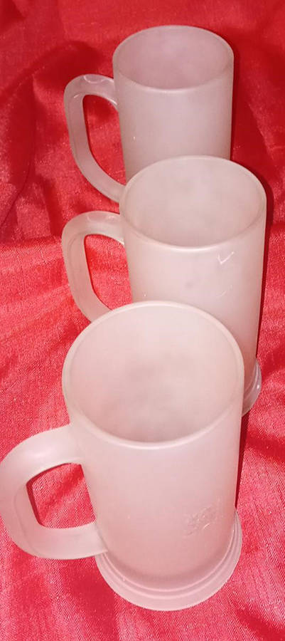Frosted Crystal Clear Tankard by Tiara-1