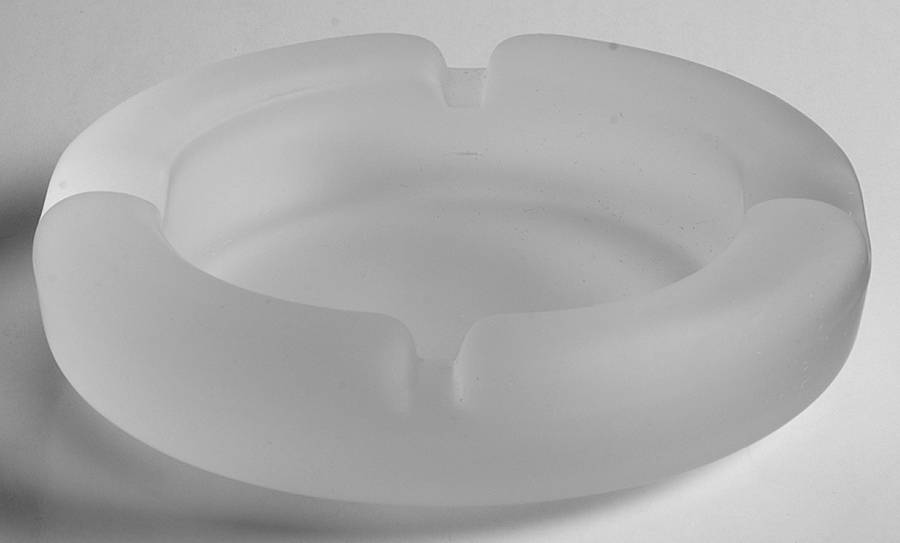 Frosted Crystal Clear Ashtray by Tiara-1