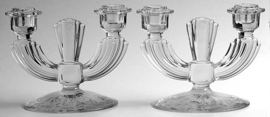 15360-3 (Set of 2) Double Light Candlestick by Tiffin-Franciscan-1