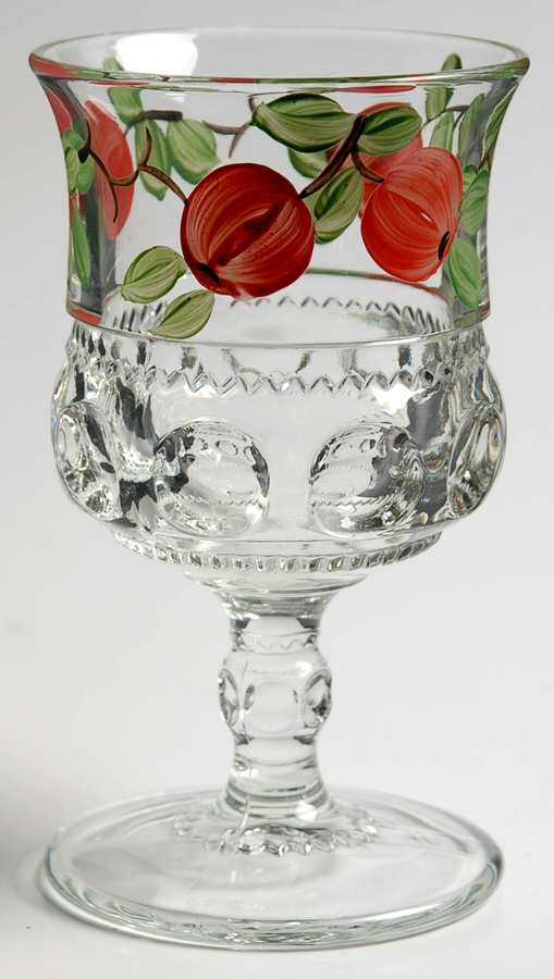 King's Crown-Apple Water Goblet by Tiffin-Franciscan-1