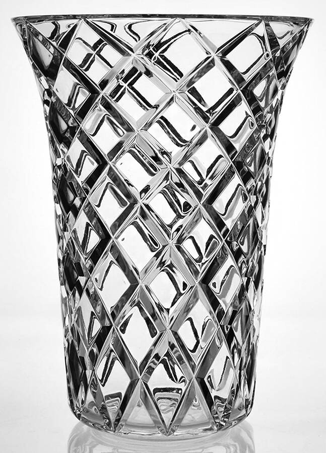 Diamond Cut 11" Flower Vase by Tiffany-1
