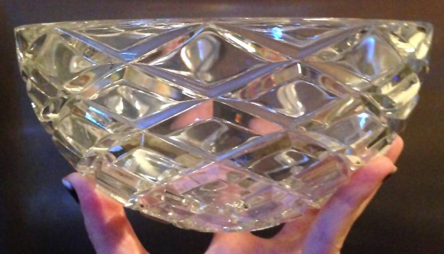 Diamond Cut 8" Round Bowl by Tiffany-1