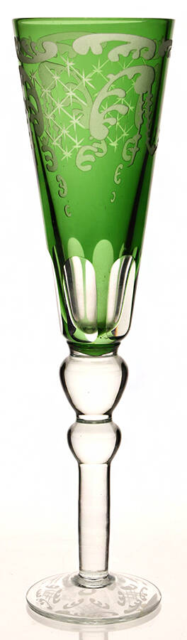 TOC44 Green Fluted Champagne by Towle-1