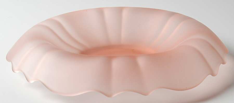 310 Pink Frosted 10" Rolled Edge Bowl by Tiffin-Franciscan-1