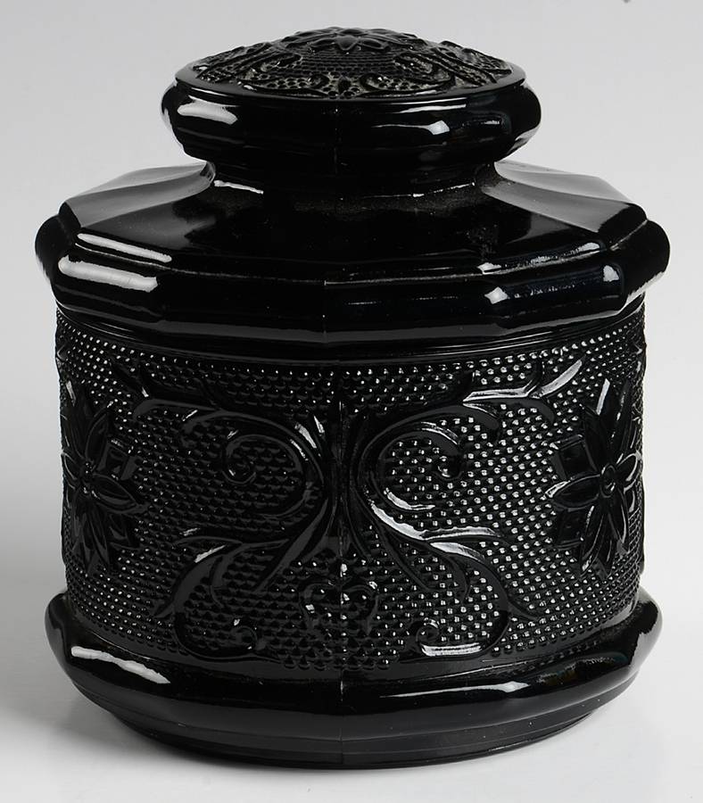 Sandwich Black Small Canister & Lid by Tiara-1