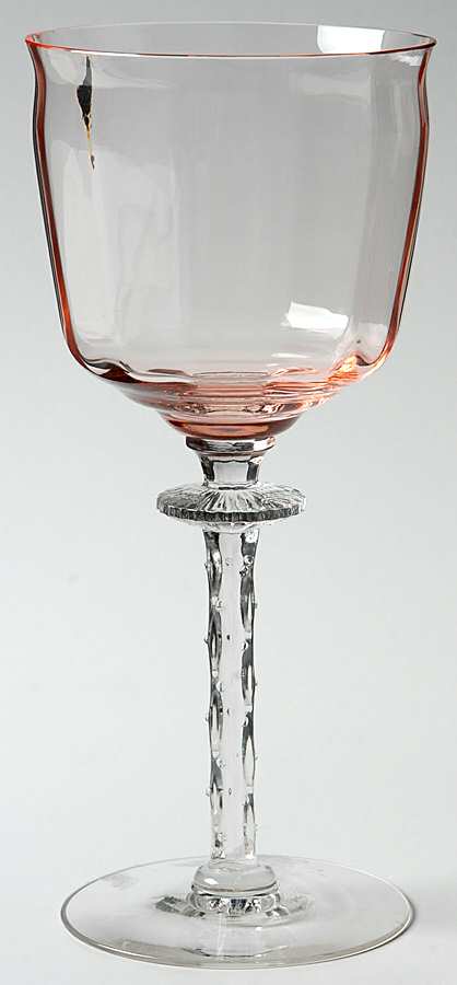 15065 Pink Water Goblet by Tiffin-Franciscan-1