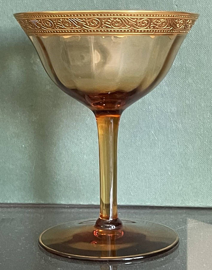 Minton Amber (Stem 14196) Champagne/Tall Sherbet by Tiffin-Franciscan-1
